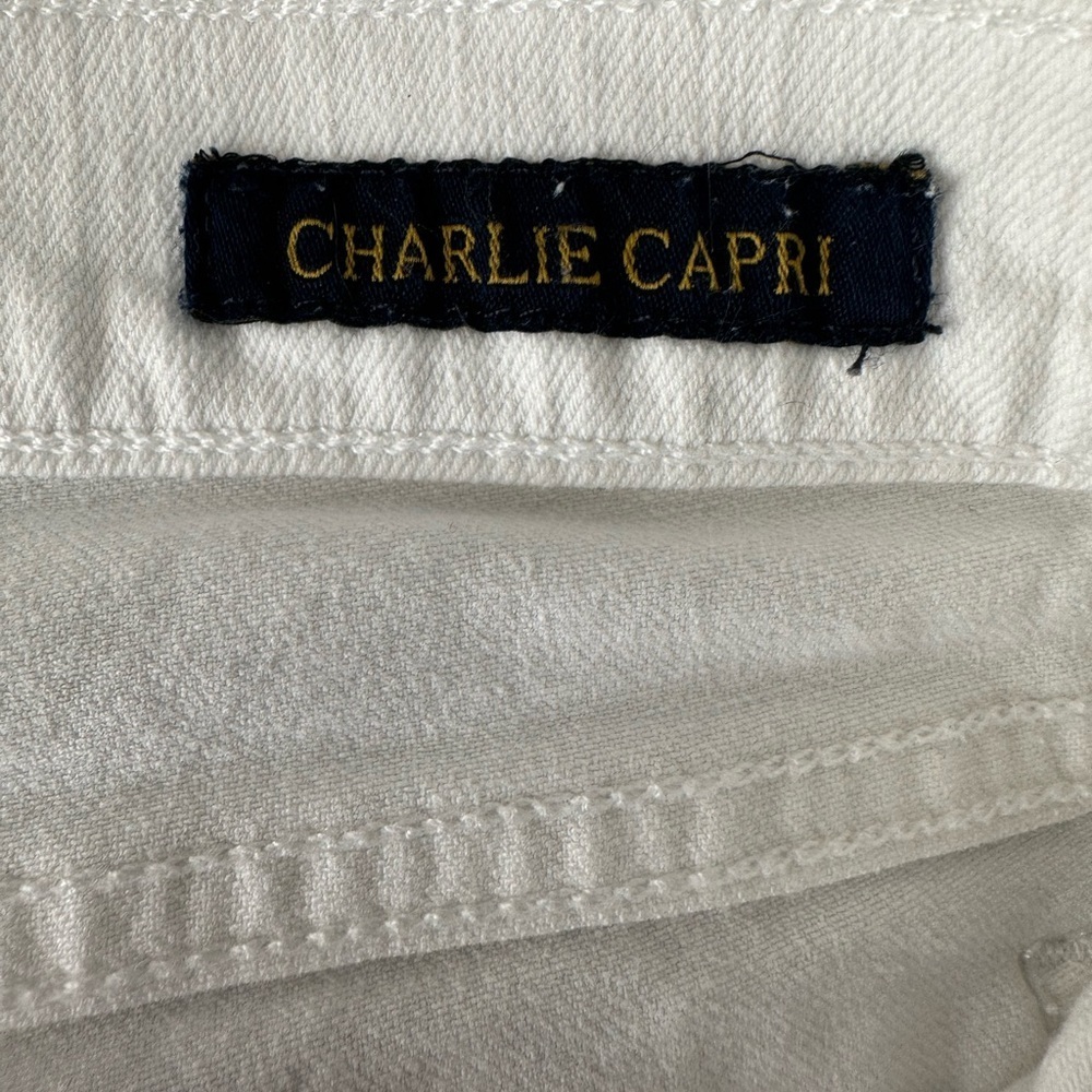 Lucky Brand midrise Charlie Capri white jeans size 10/30 - Picture 15 of 16